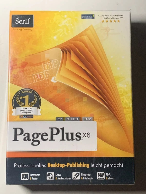 Serif PagePlus X6 Software pre čítačku kníh nemecký
