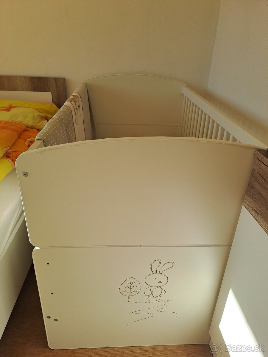 Predám komodu s postieľkou a prebal. pultom