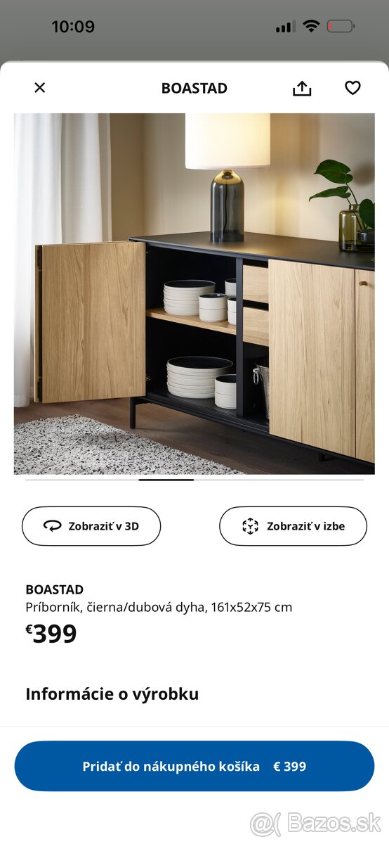 Pribornik skrinka ikea BOASTAD