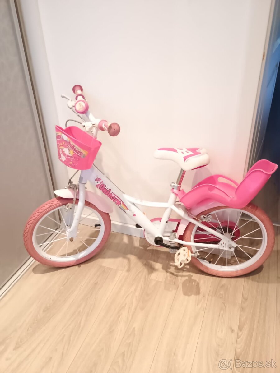 Detsky dievcensky bicykel