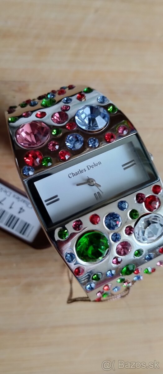 luxusní hodinky DELONE SWAROVSKI ELEMENTS