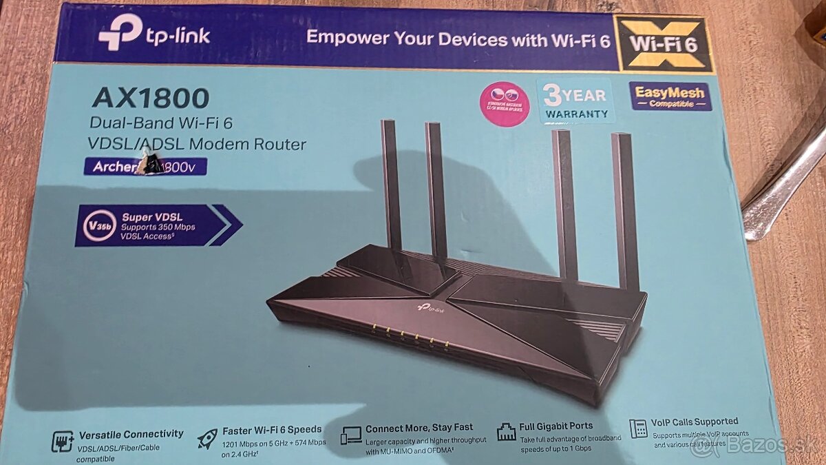 Router TP-Link AX-1800 - Kvetoslavov