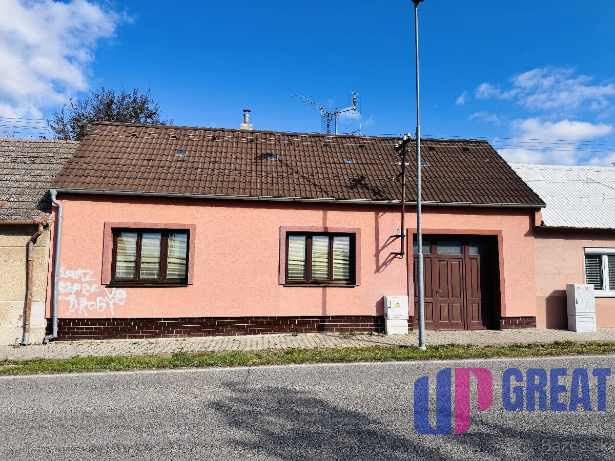 ZNÍŽENÁ CENA -Na predaj rodinný dom v Gbeloch, okr. SKALICA