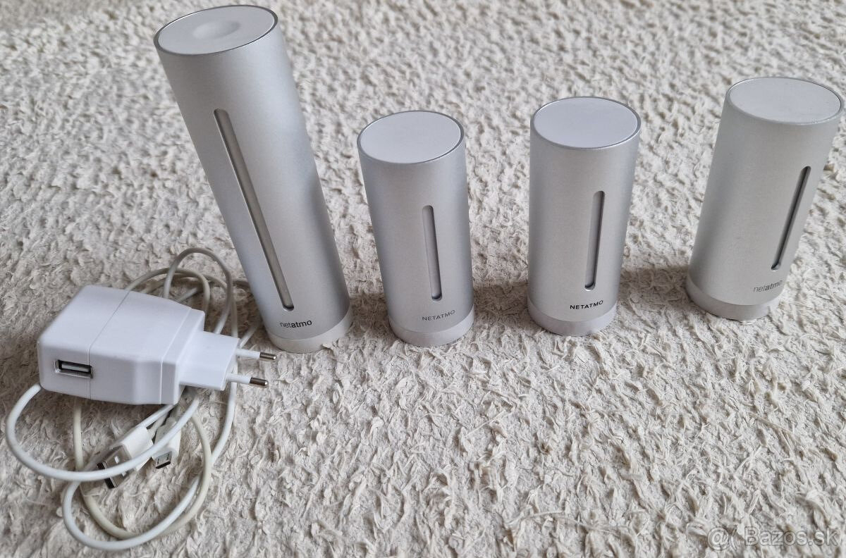 Netatmo meteostanica + 3 moduly