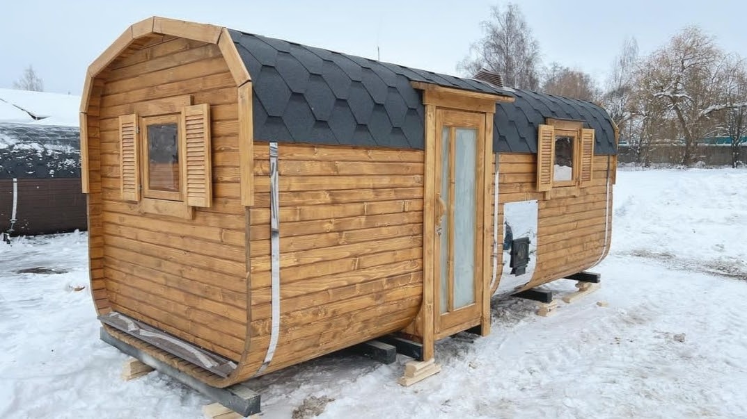 Dřevěná kvadro sauna