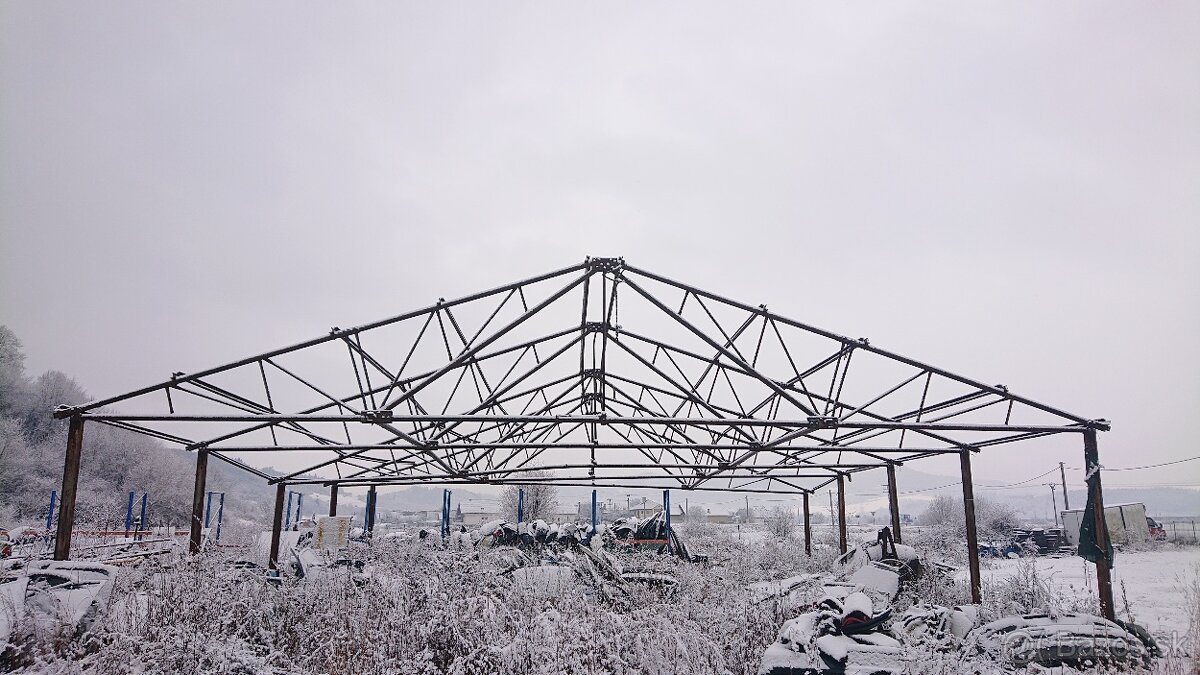 Oceľová konštrukcia haly 49x13.5m