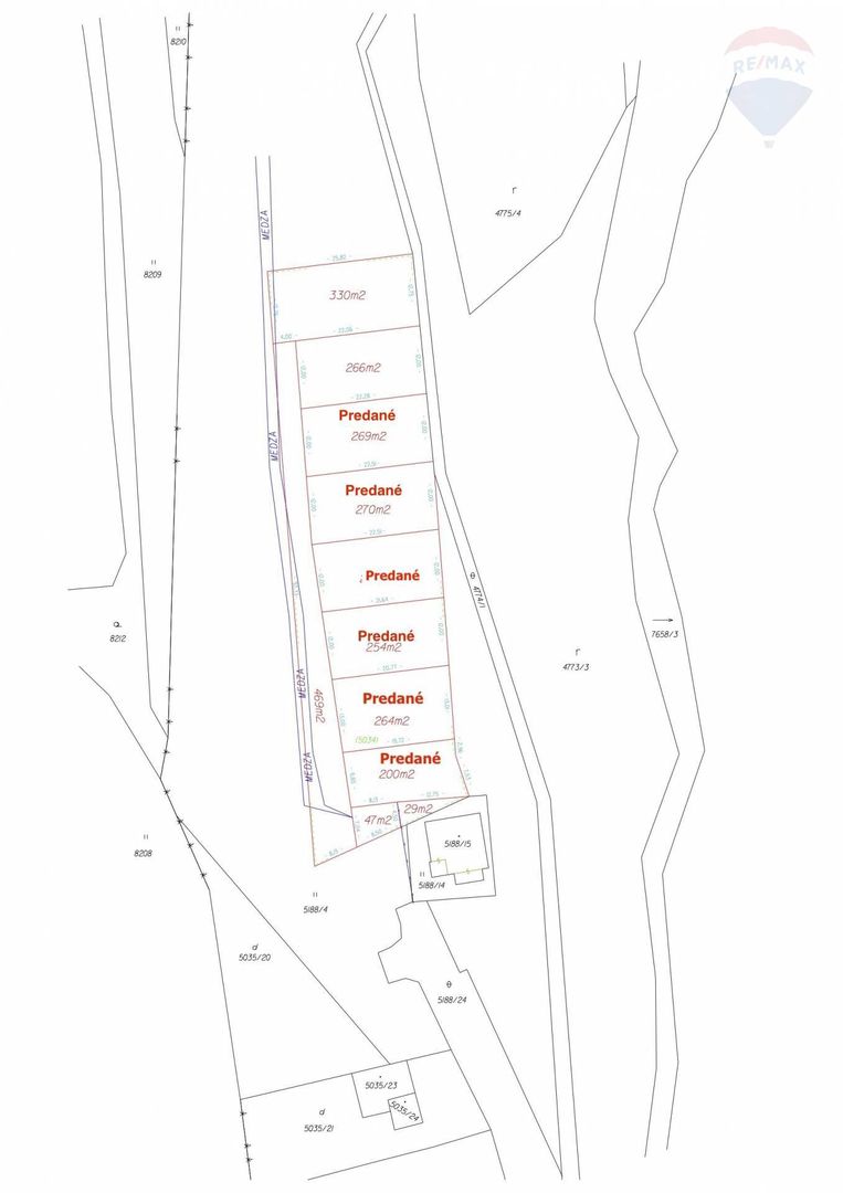 Pozemok na predaj č.7- 336m2 - Vrbov