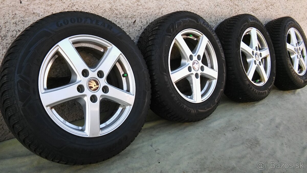 el 5x112 r15 Škoda ( VW group ) + zimné 195/65 r15 Good Year