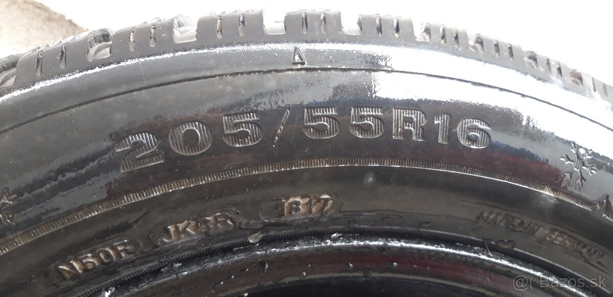 Ponúkam disk so zimnymi pneu.205/55R16 z VW Touran