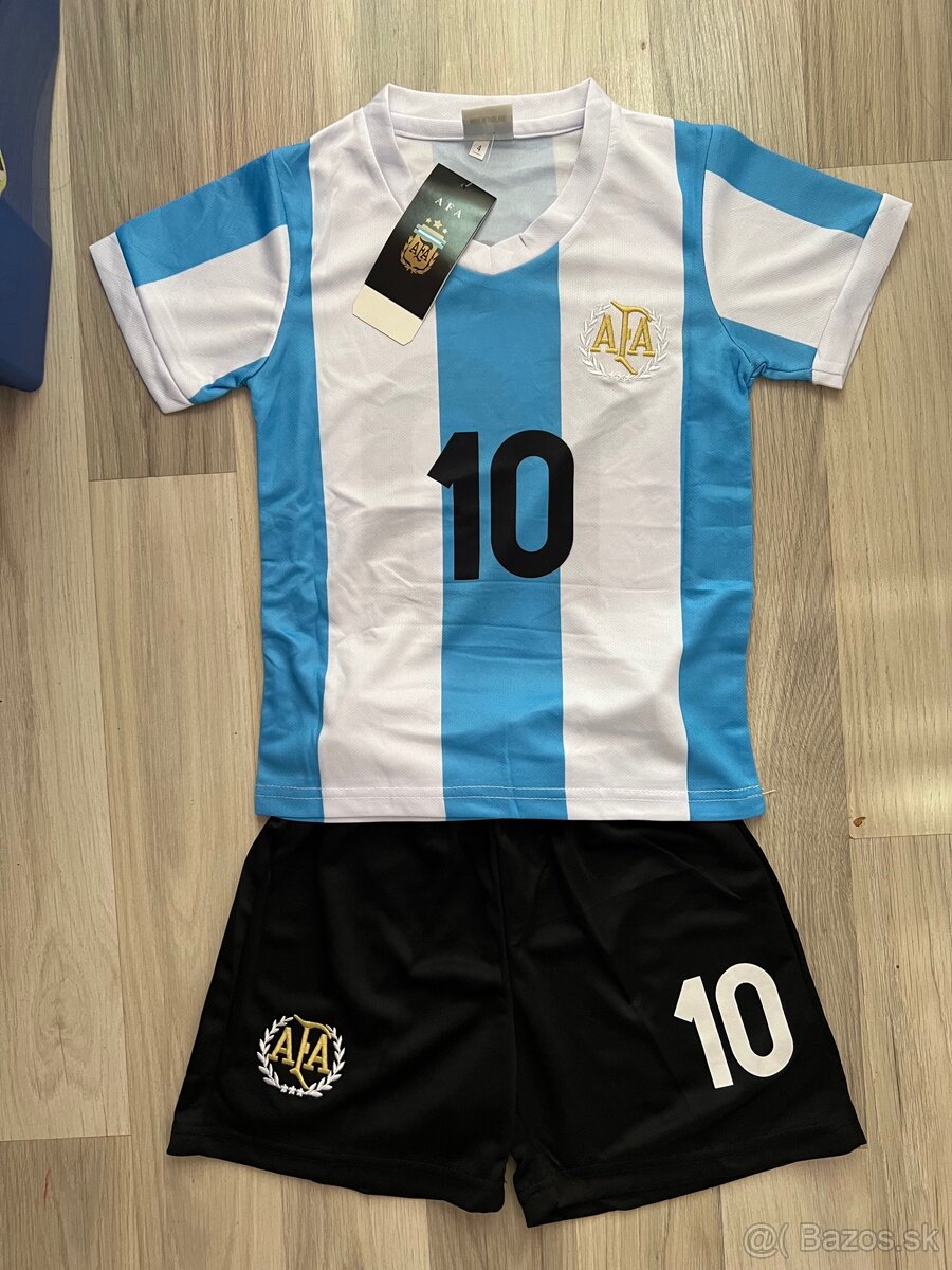 Detský futbalový dres Messi Argentína