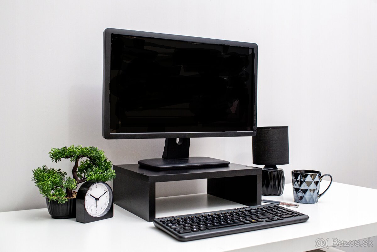 Podstavec pod monitor 10 cm, čierny
