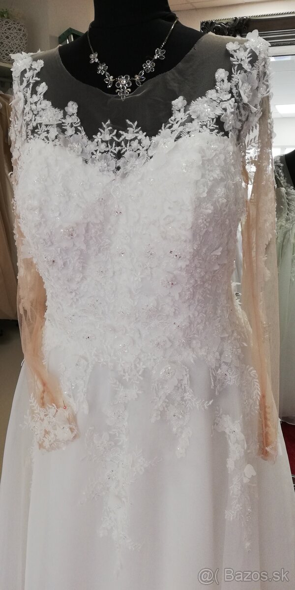 Svadobne šaty veľ.42-44 ivory
