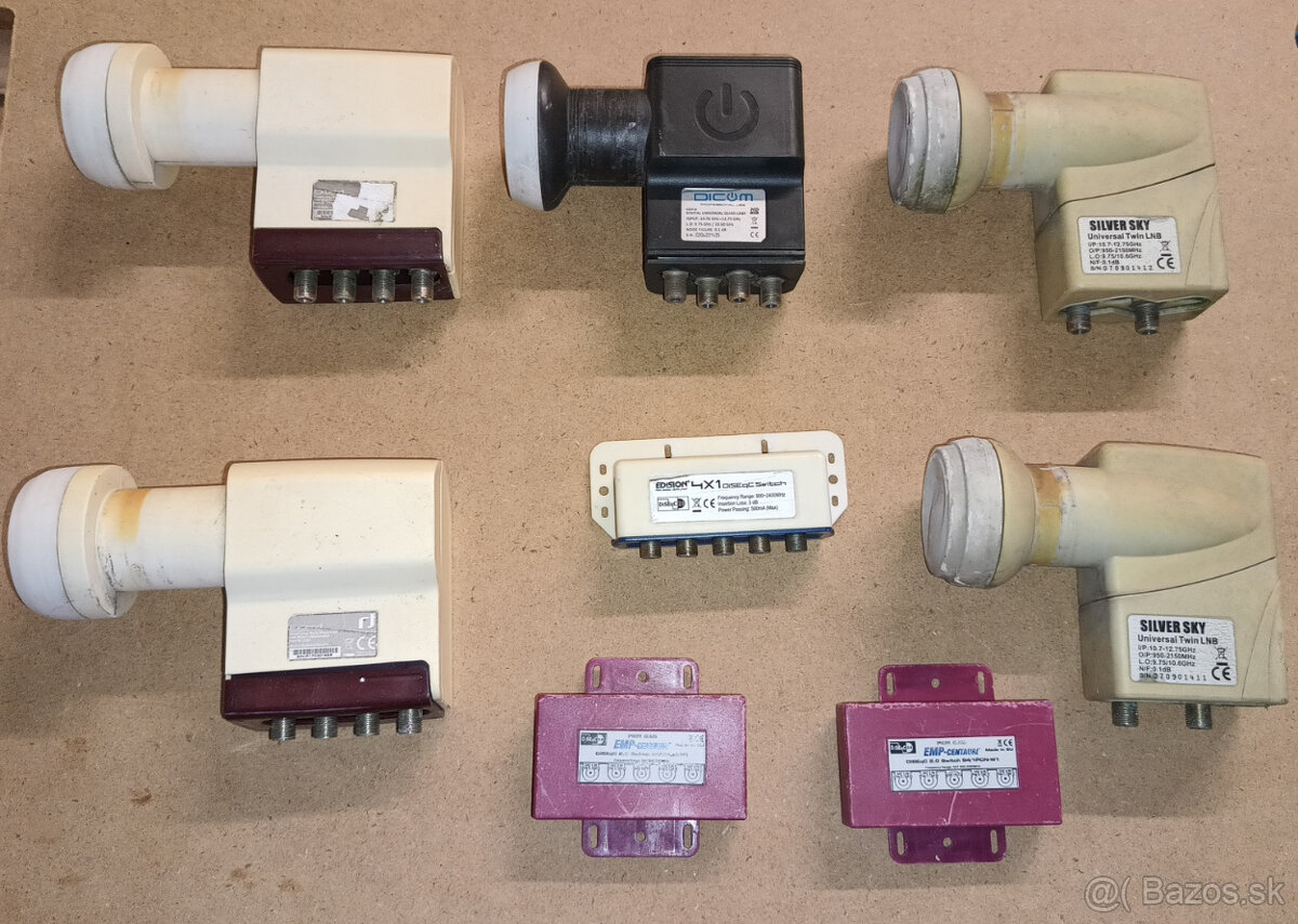 konvertory, diseq na satelit