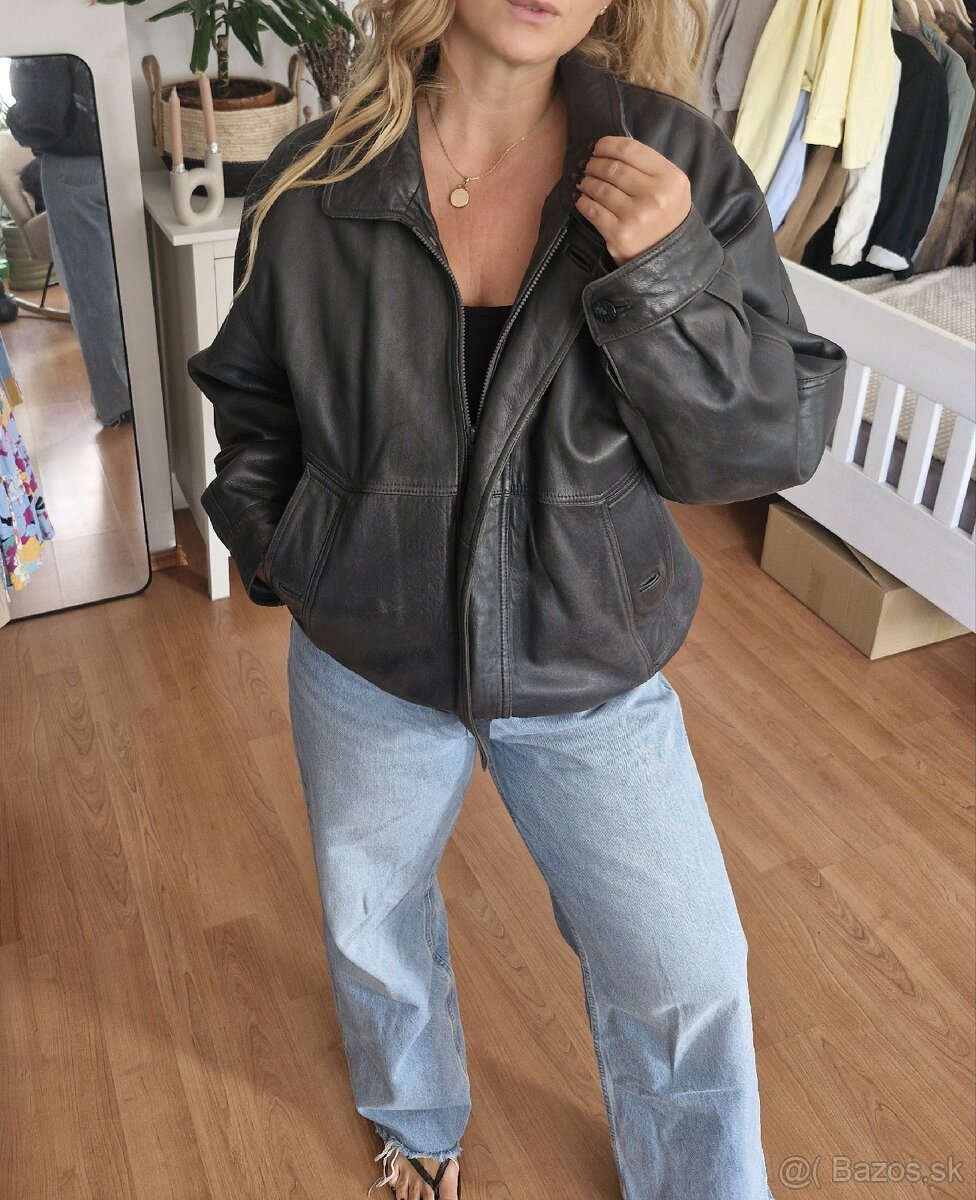 Vintage kožená bunda