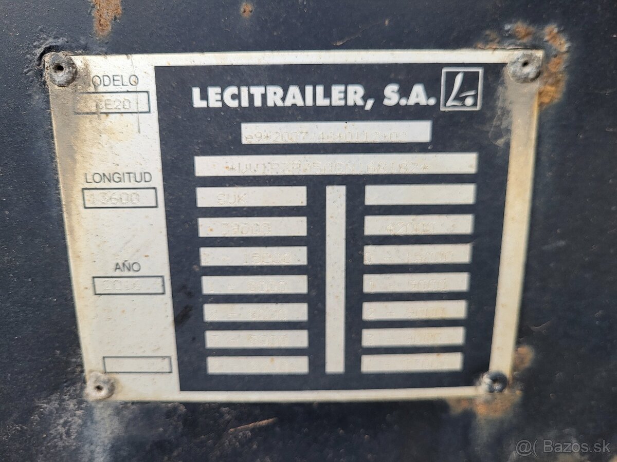 Klanicový náves LECITRAILER, ESP