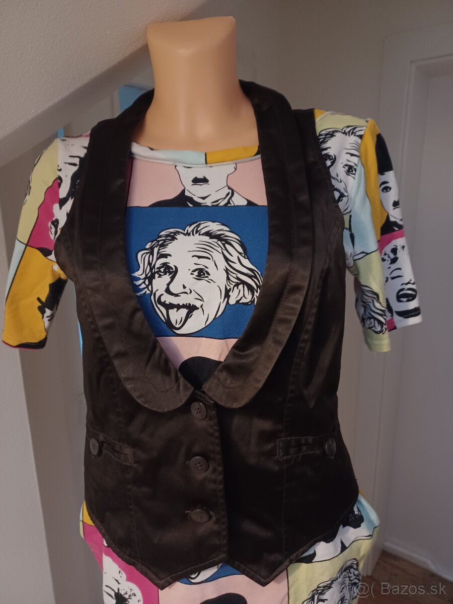 Cierna damska vesta