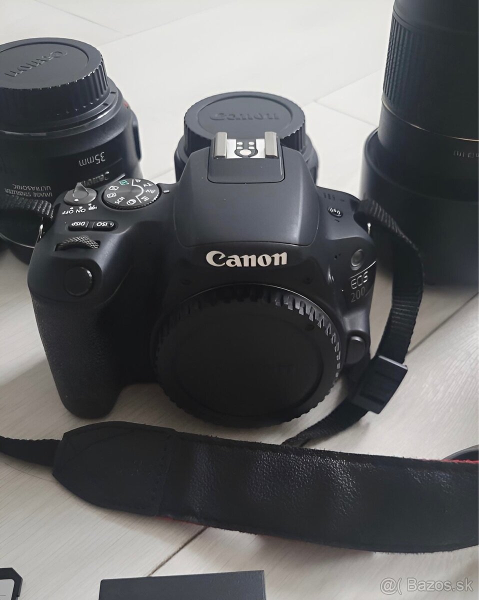 Canon EOS 200D + 4 objektívy – kompletná sada