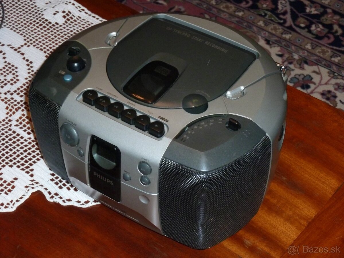 Predám rádiomagnetofón s CD Philips AZ1101