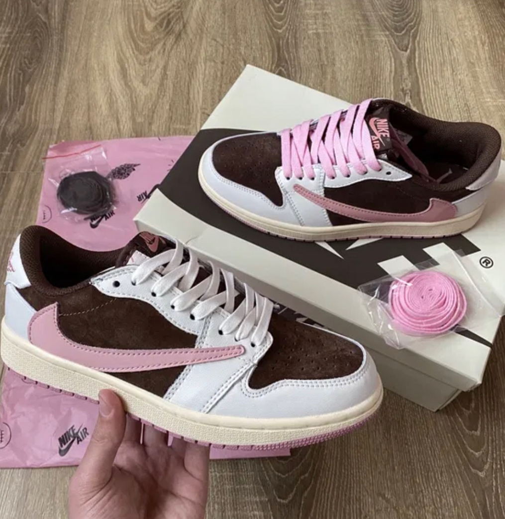 Nike Air Jordan x Travis Scott Cactus Jack Brown&Pink