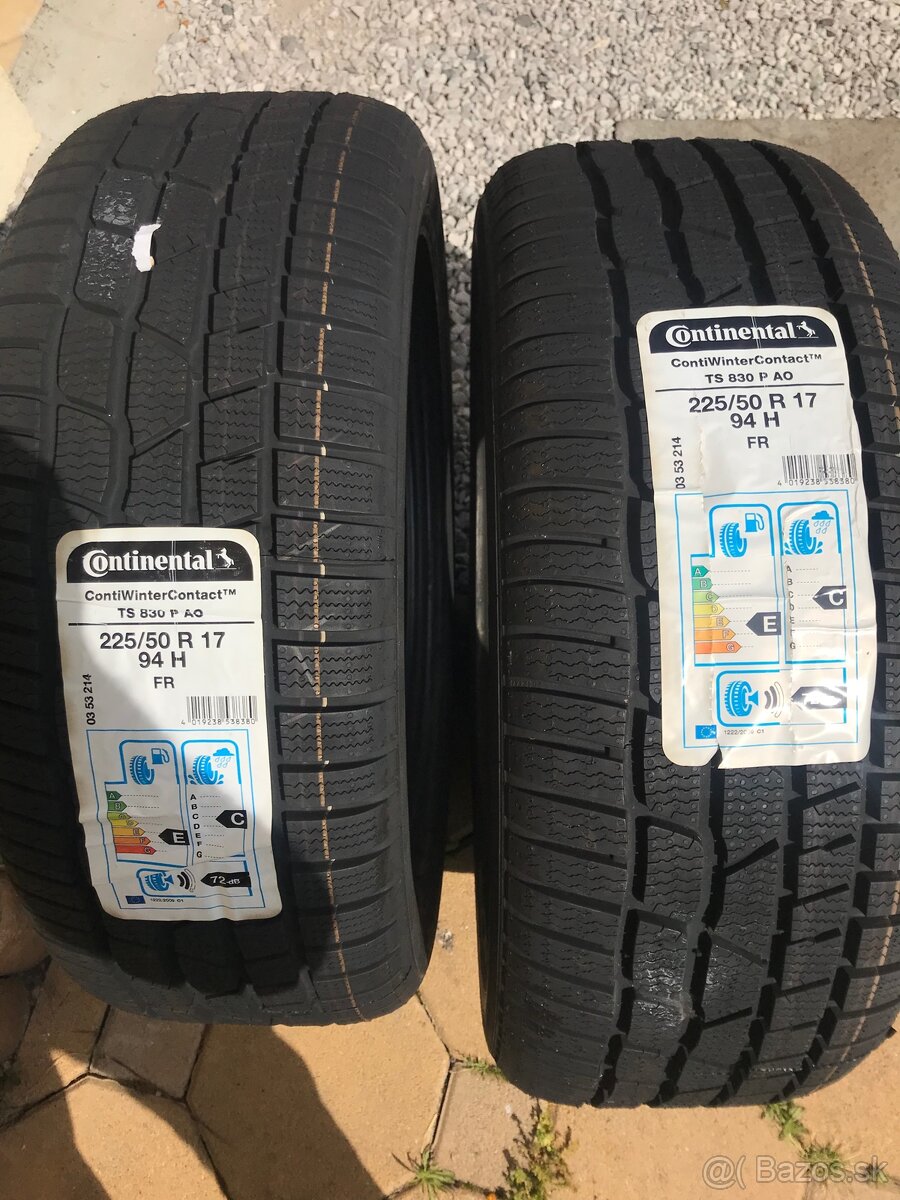 225/50r17 94h zimné 2 pneu Continental