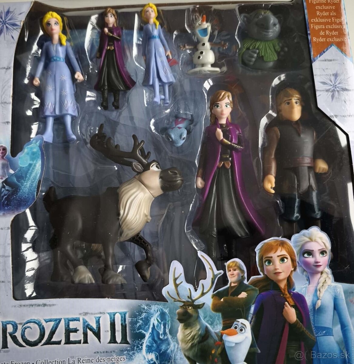 Sada obsahuje 9 figúrok z rozprávky Frozen - Ľadové kráľovst