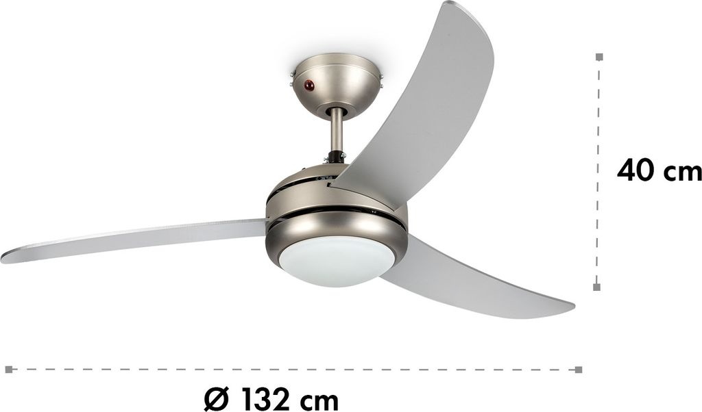 stropný ventilátor s ovládačom a svetl9m