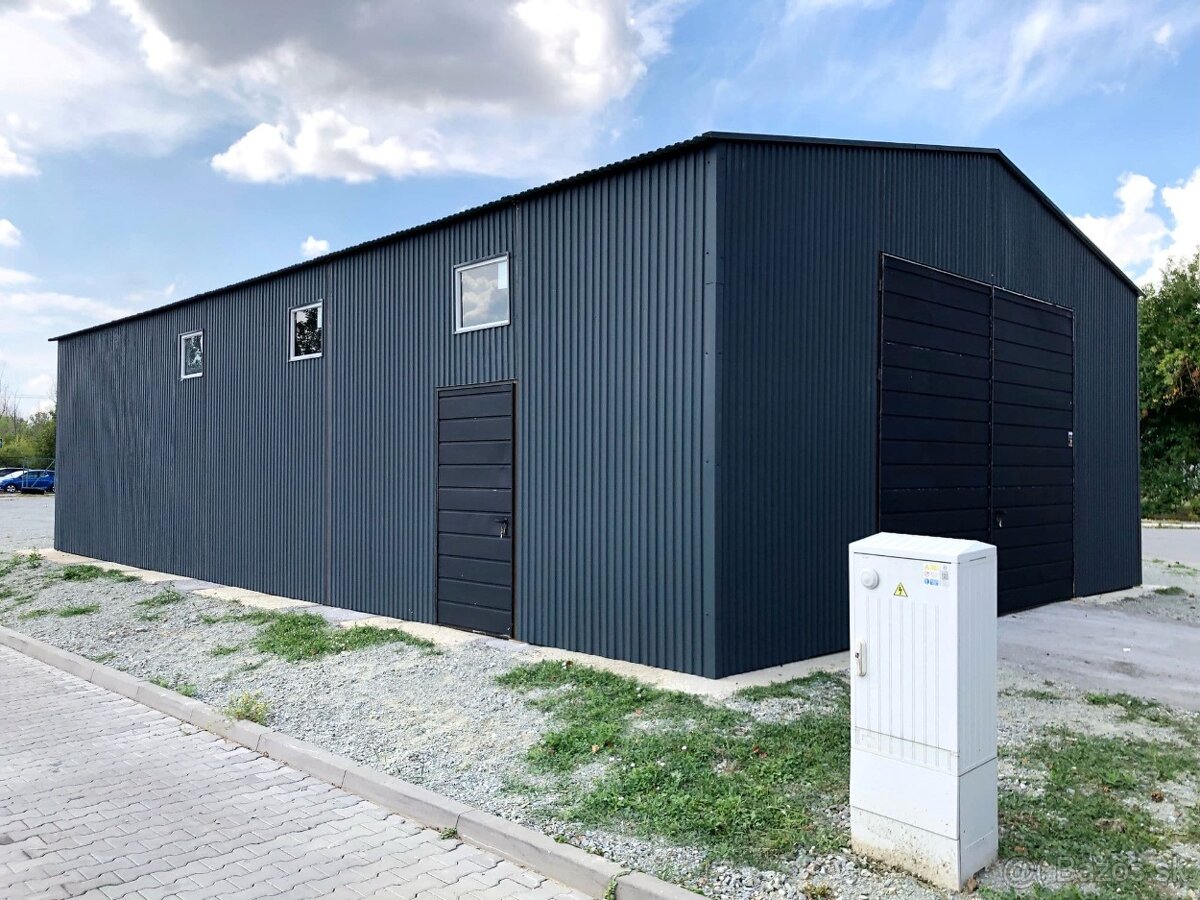 Predám plechovú halu 8 x 14 m