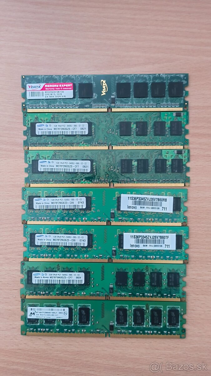 DDR2 Ram moduly