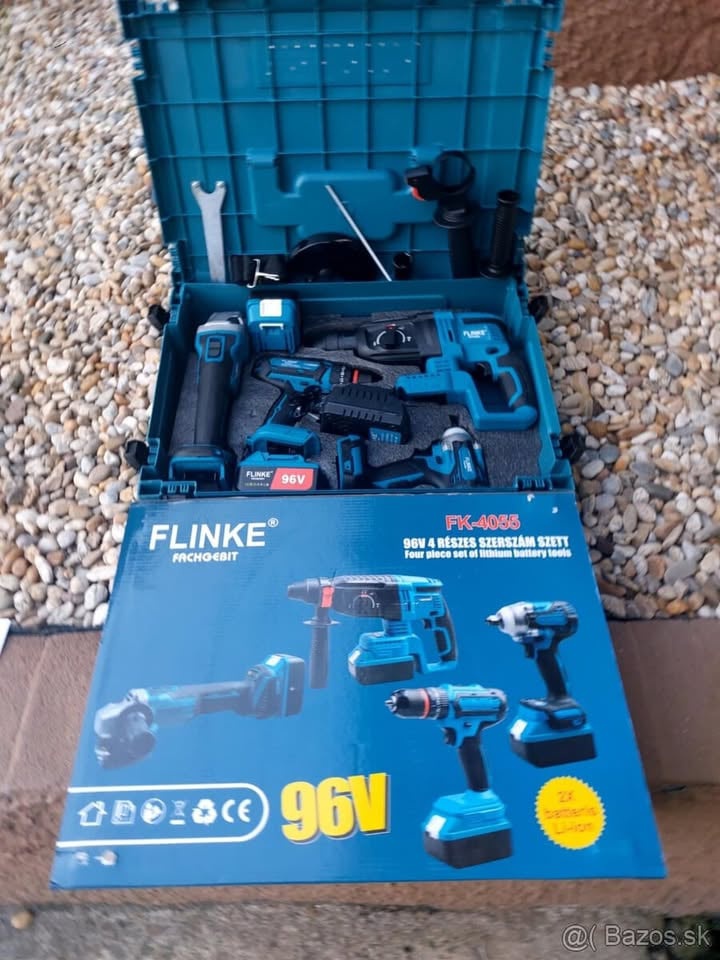 4- dielna Akumulátorová sada náradia- 2x aku