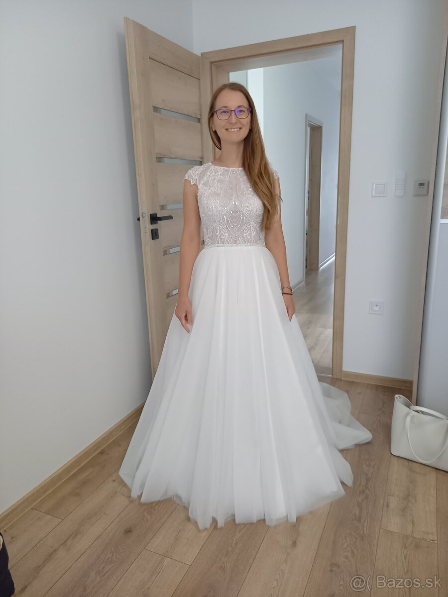 Svadobné šaty, veľkosť S