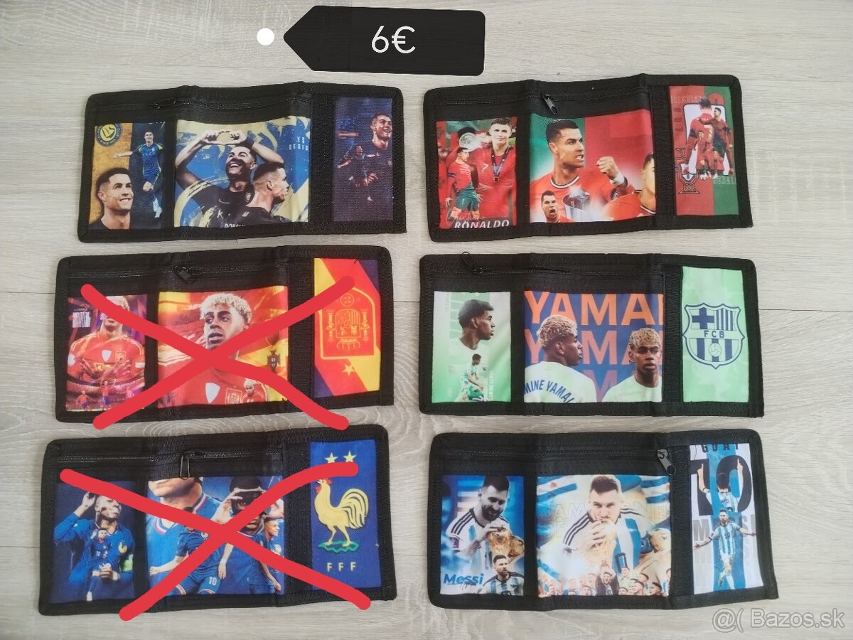 Peňaženka Messi Ronaldo