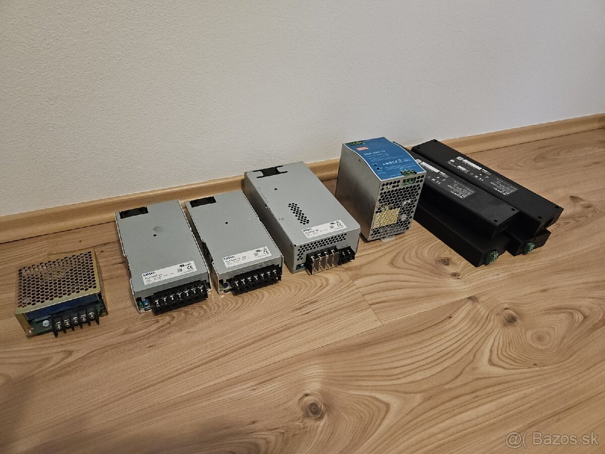 Priemyselné spínané zdroje 24V, 12V