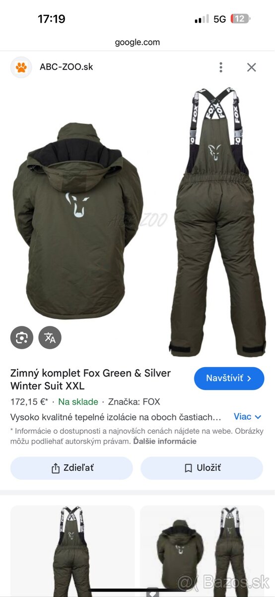 Zimný komplet FOX
