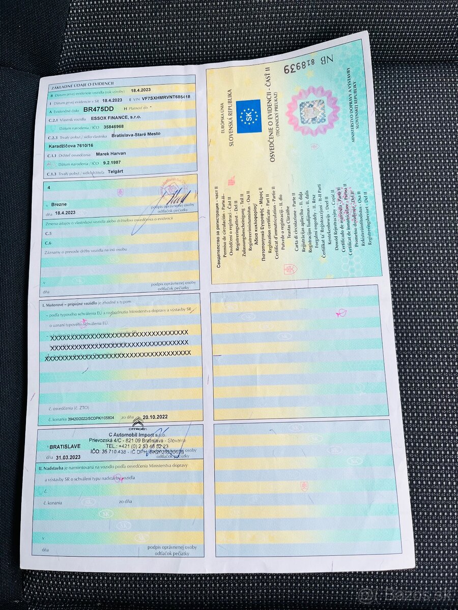 Odstúpim lízing na c3 series rok vyrobí 2023