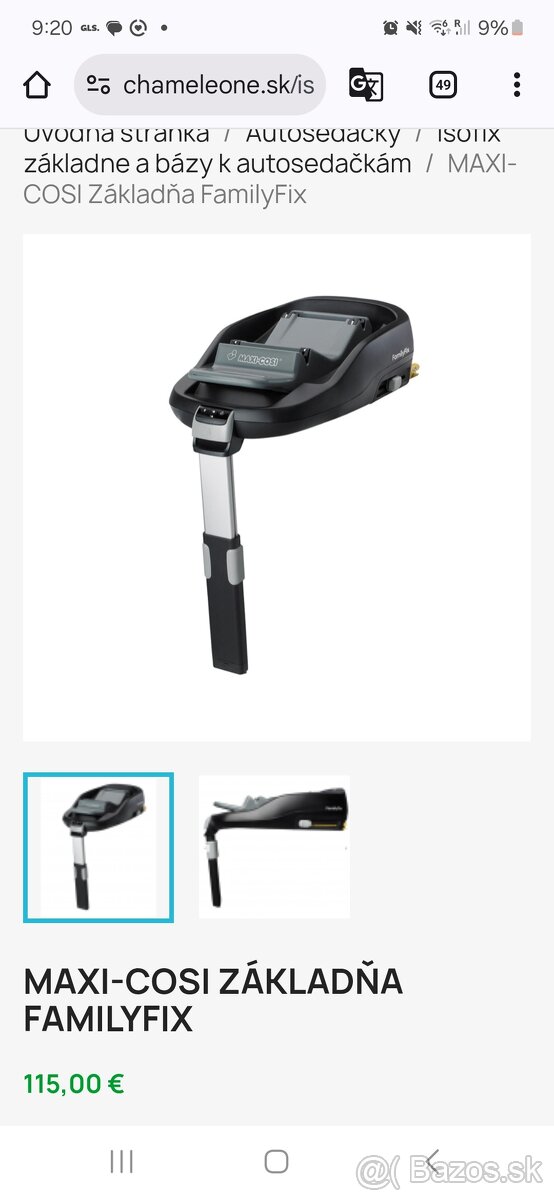 Isofix základňa Maxi cossi