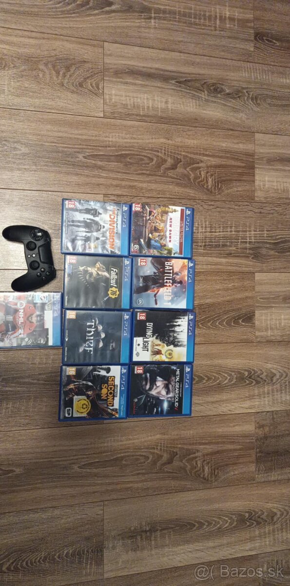Predám PS4 slim 1TB+ovládač účet a cd hry