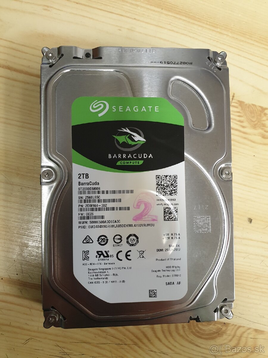 2x Seagate Barracuda 2TB SATA