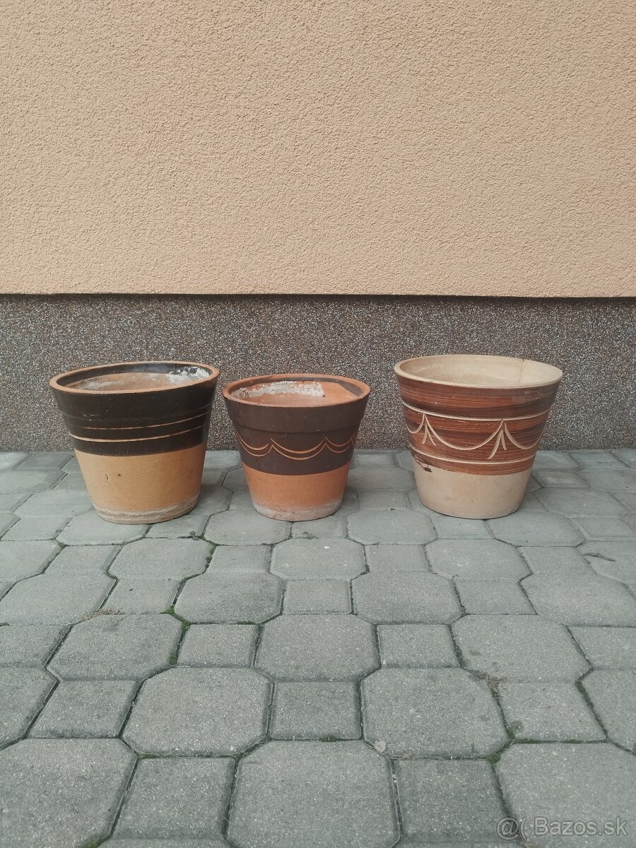 3x kvetináč
