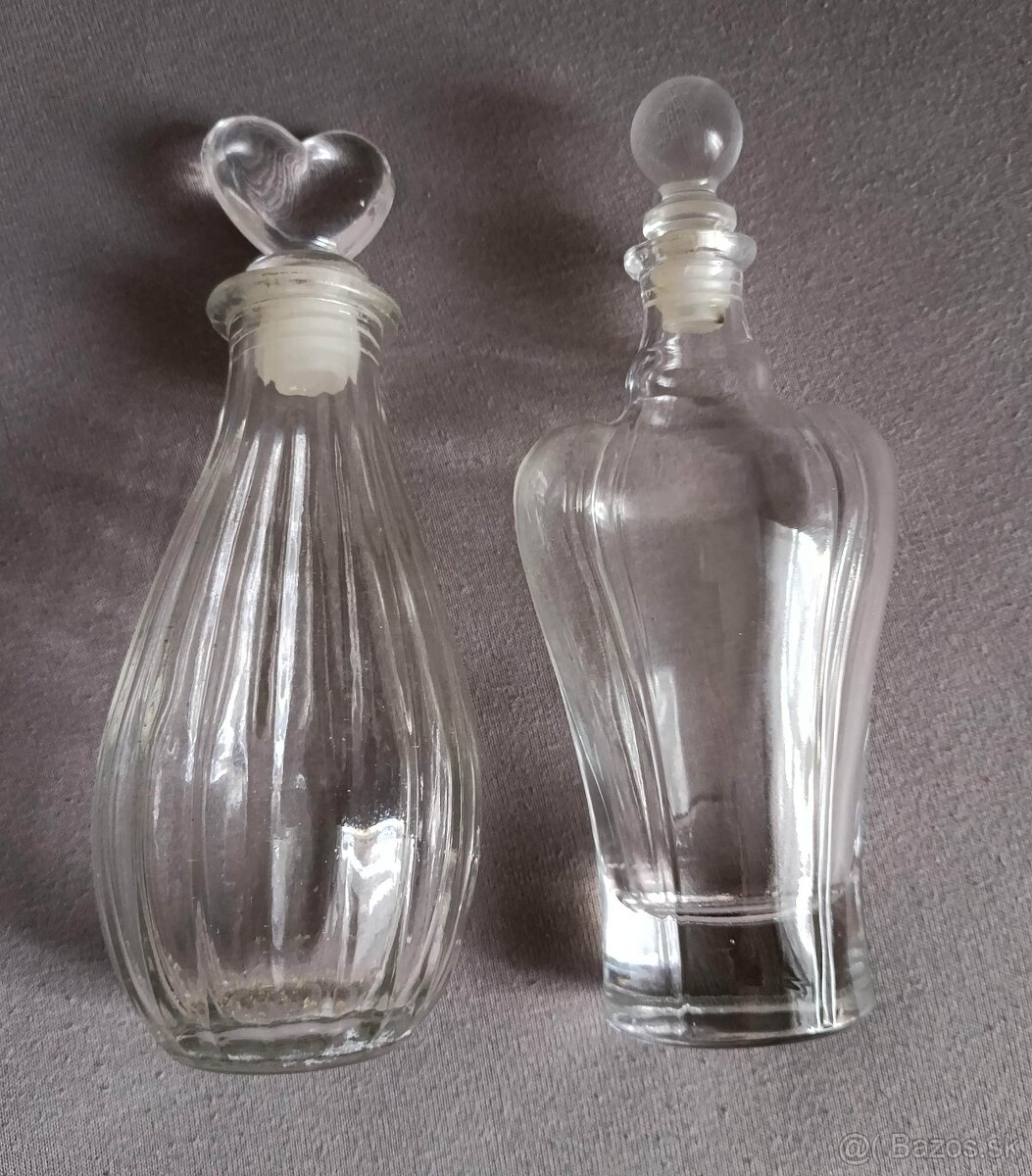 Ozdobné fľaštičky s hermetickým uzáverom