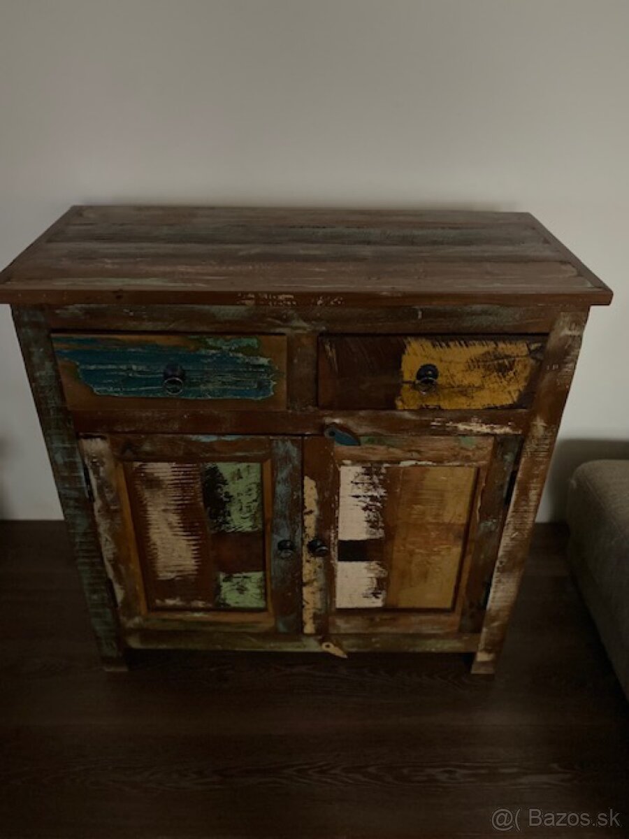 Komoda z recyklovaného dreva 85x85,2x40