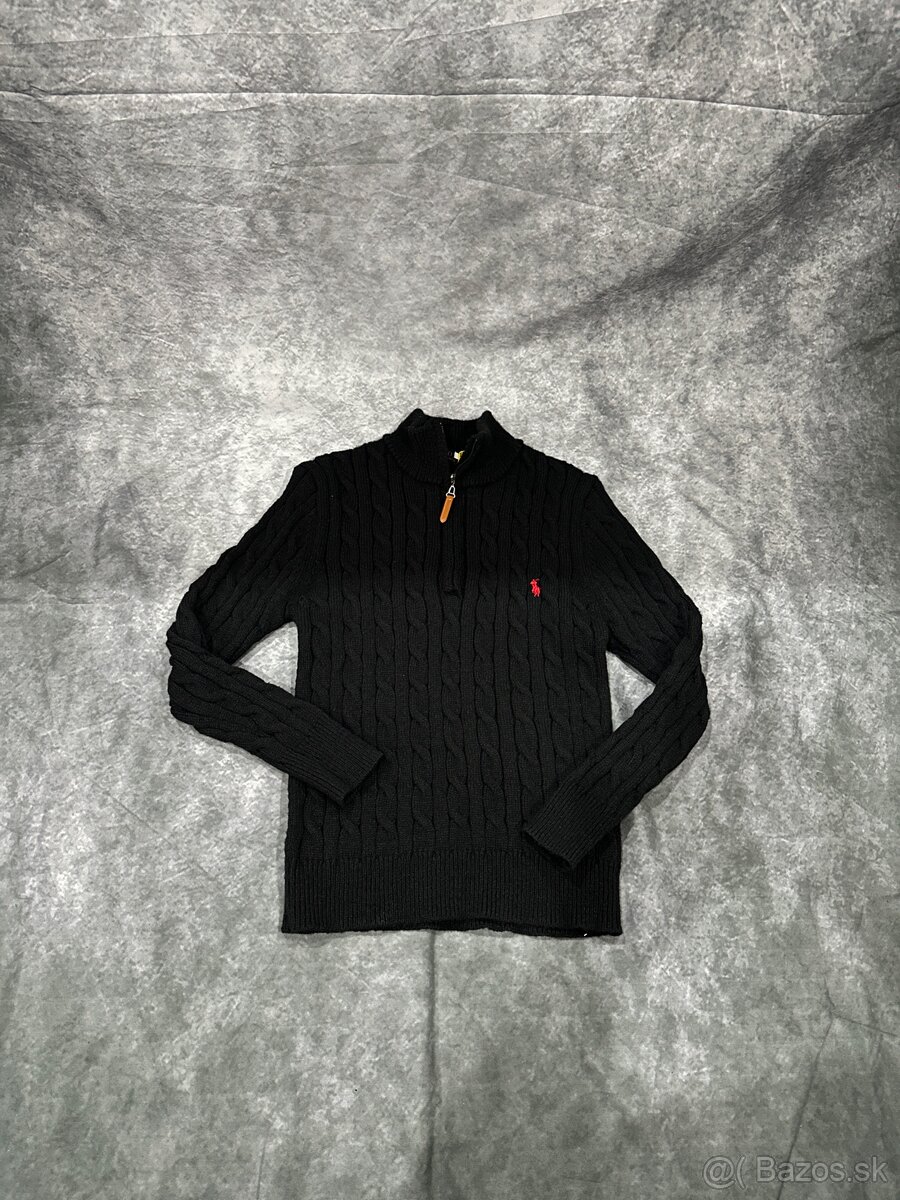 Polo Sveter Čierny