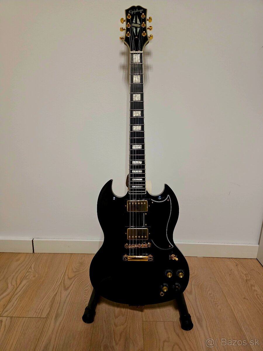 Elektrická gitara Epiphone SG Custom Ebony