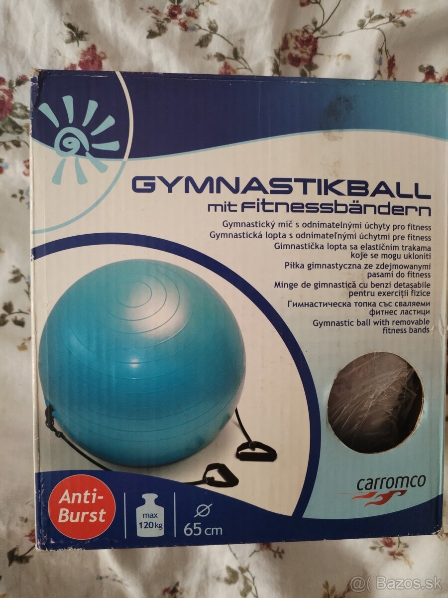 Gymnasticka lopta s uchytmi - nová