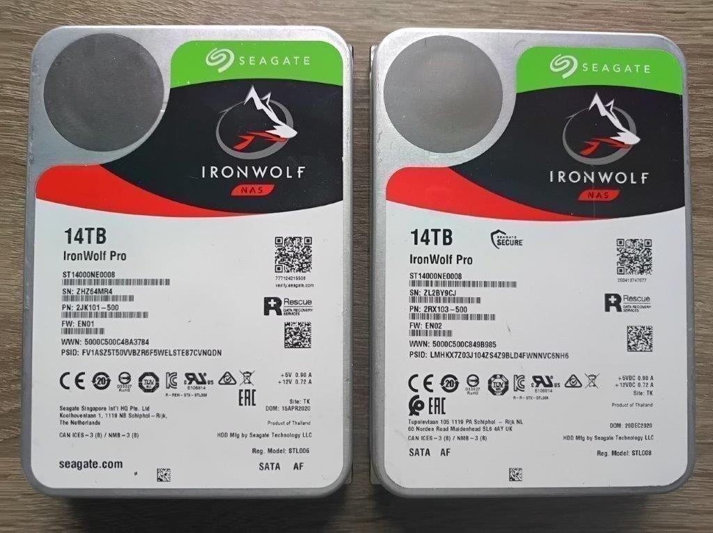 Seagate IronWolf PRO /Barracuda 2, 3, 4, 6, 8, 14TB - zaruka
