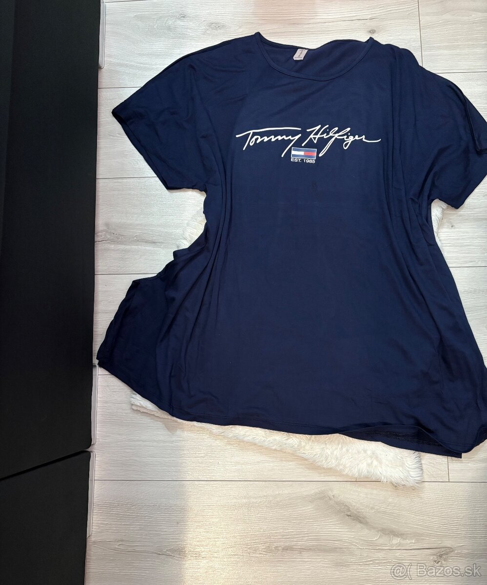 Modra tunika šaty Tommy hilfiger