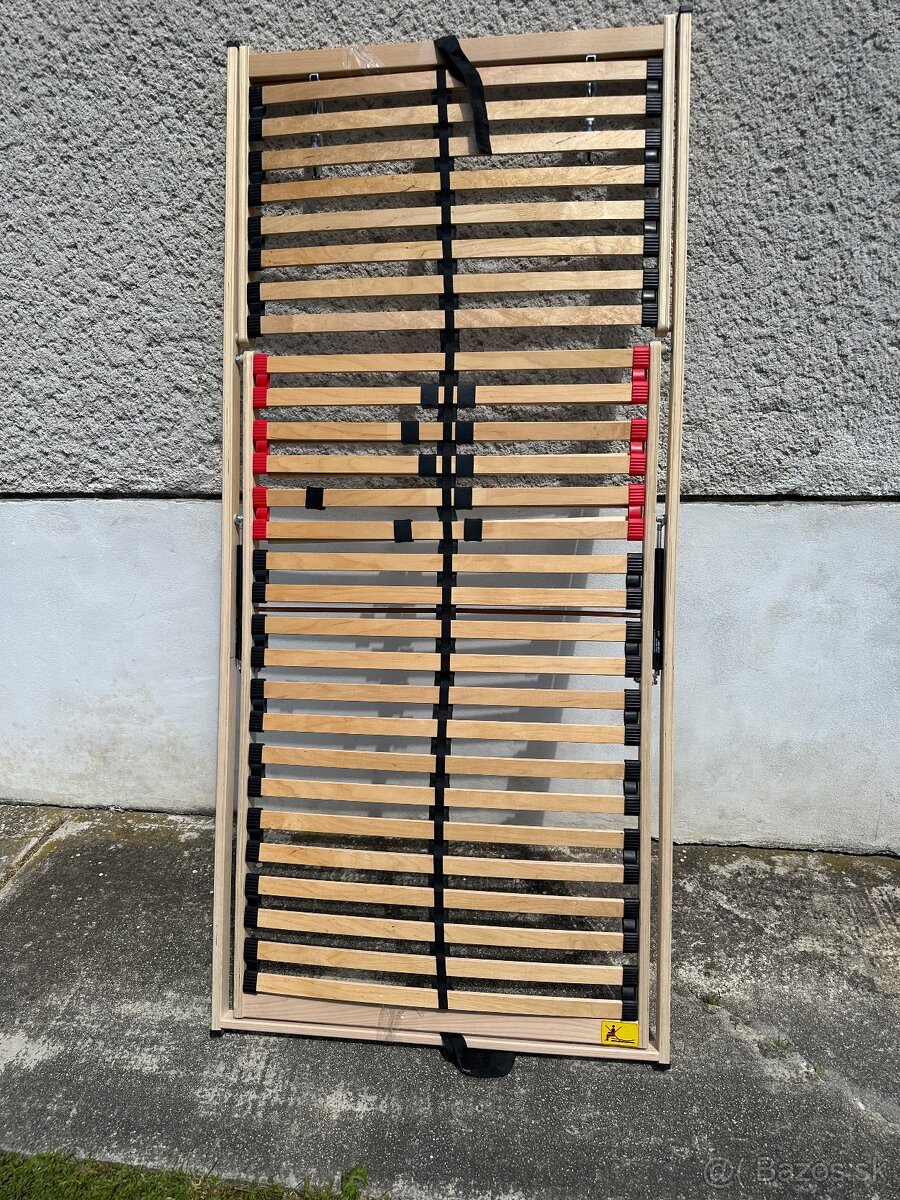 2x Polohovateľný rošt na postel 90x200