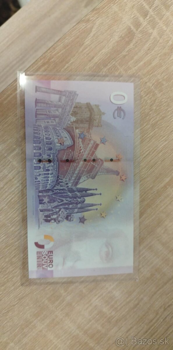 0 euro zberateľská bankovka Karel Gott.