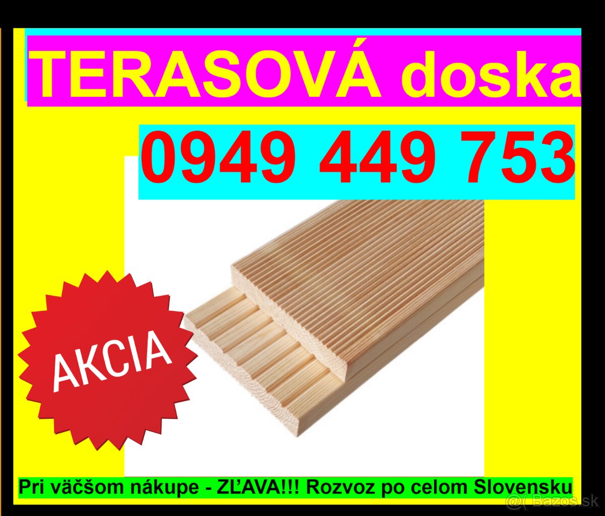 #63 Najlacnejšia Terasová doska 0949 449 753