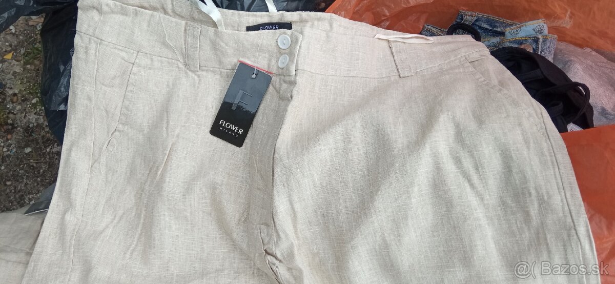 Predam 100% ľanové nohavice lacno