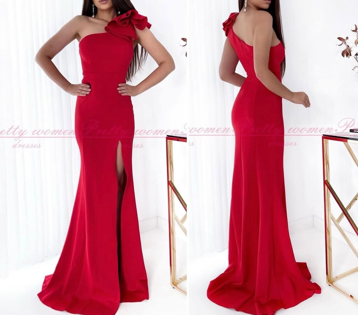 Cyklamenovoružové spoločenské šaty 34/XS